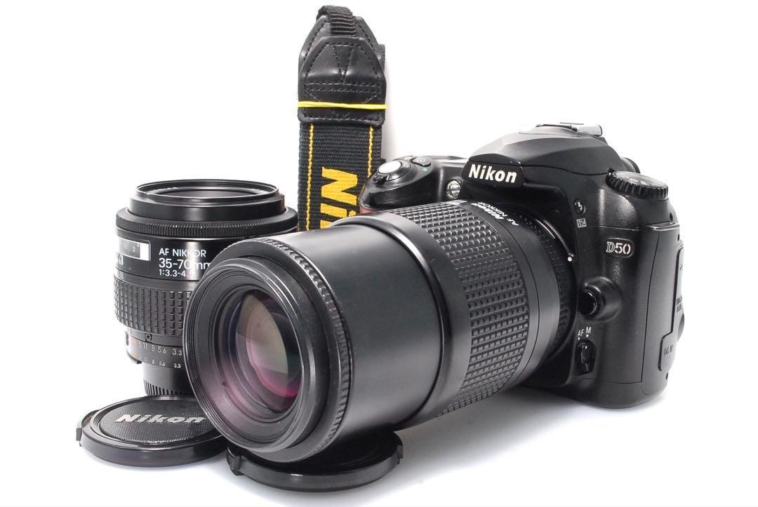 ✨届いてスグ使える✨入門モデル✨Nikon D50ダブルレンズ✨デジタル一眼 ✨届いたらすぐ使える✨入門モデル✨Nikon D50ダブルレンズキット✨
