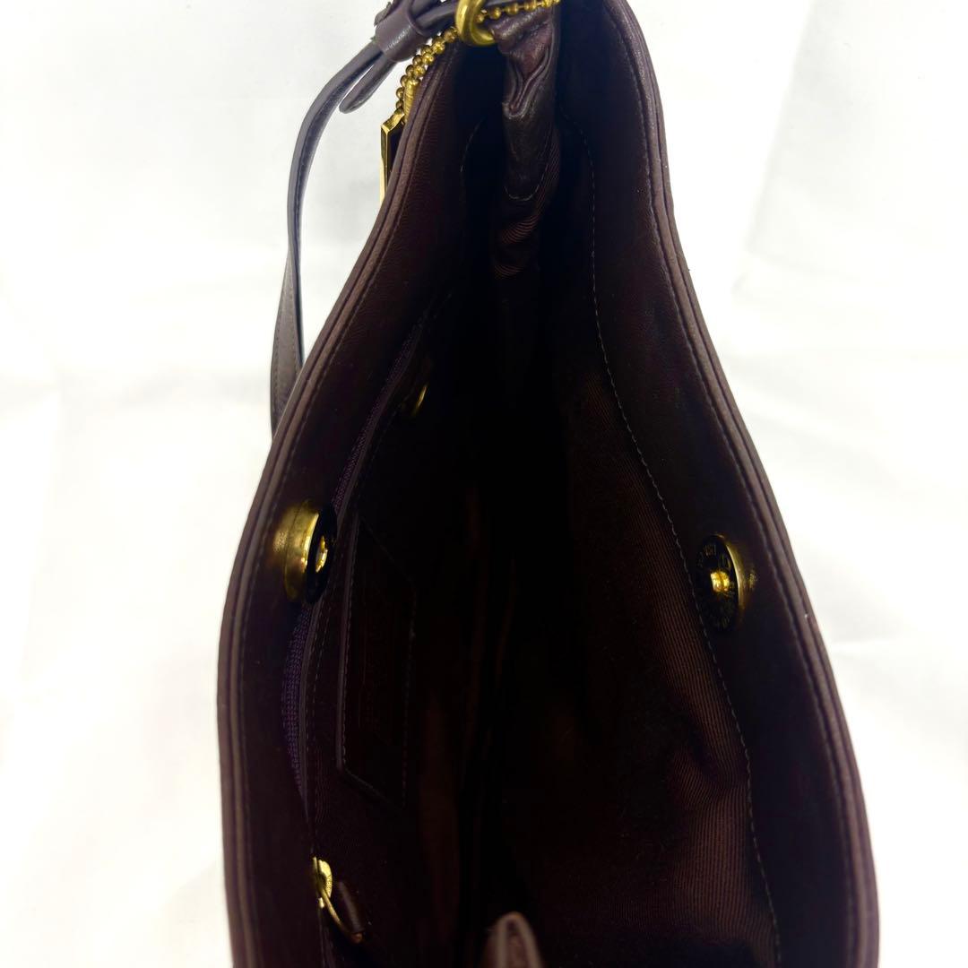【COACH】コーチ ハンドバッグ ショルダーバッグ 濃い茶色 ブラウン 茶系 【COACH】コーチ ハンドバッグ ショルダーバッグ 濃い茶色 ブラウン 茶系