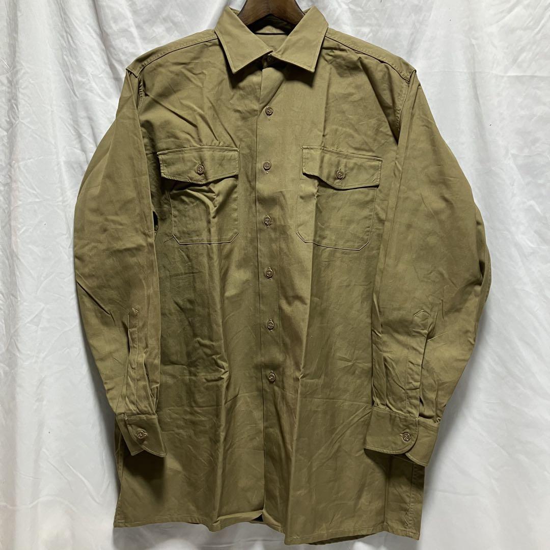 イギリス軍　50's 長袖シャツ　デットストックArmy　British