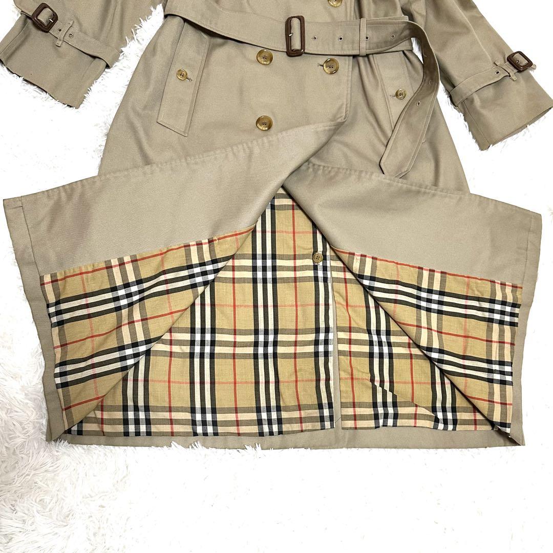 Burberry's バーバリー　トレンチコート　ベルト　英国製　カーキ　L