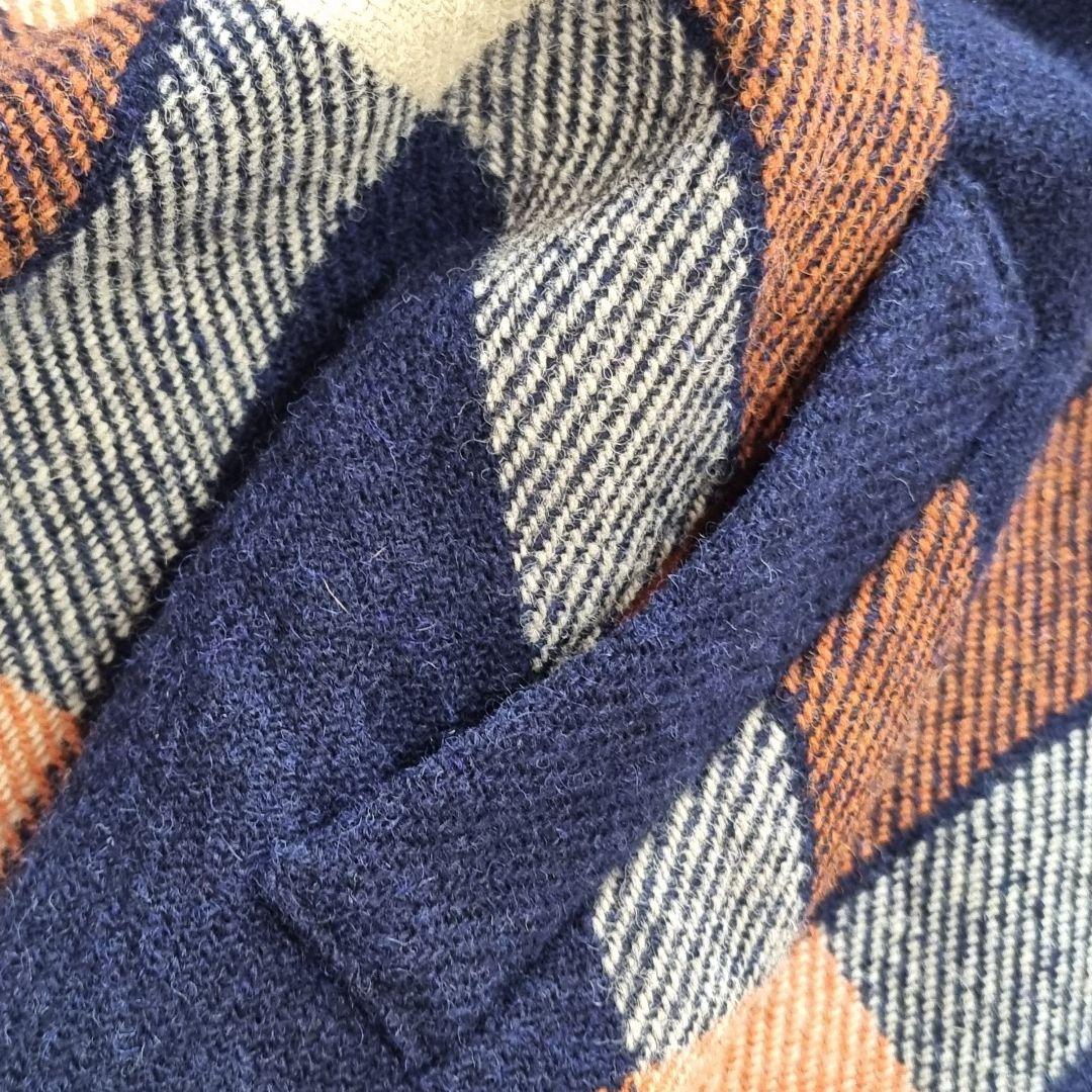 入手困難 ハリスツイード × リリシズム　ポンチョ ケープ マント　チェック