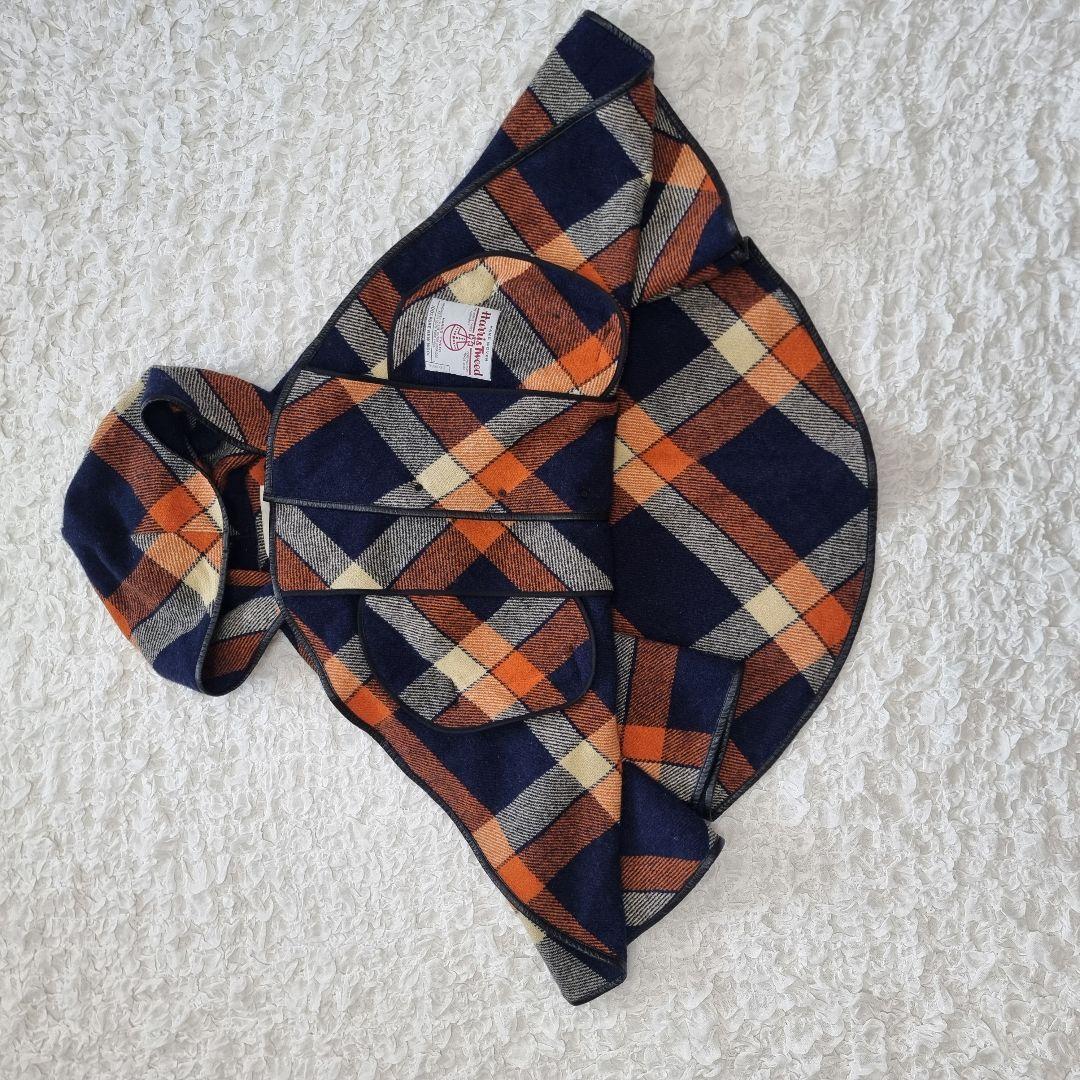 入手困難 ハリスツイード × リリシズム　ポンチョ ケープ マント　チェック