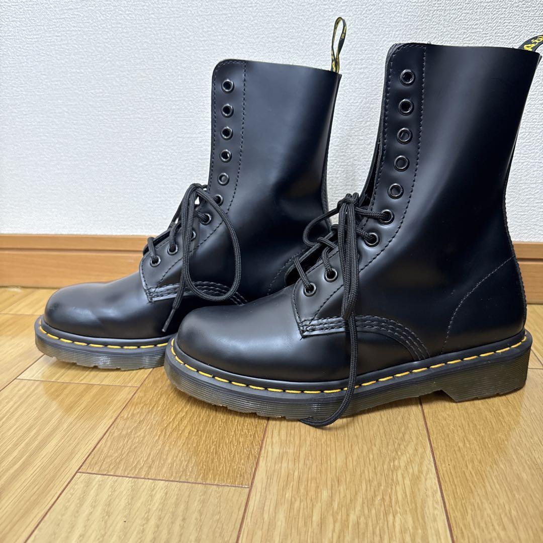 Dr. Martens 黒 レザー ワークブーツ JP24cm