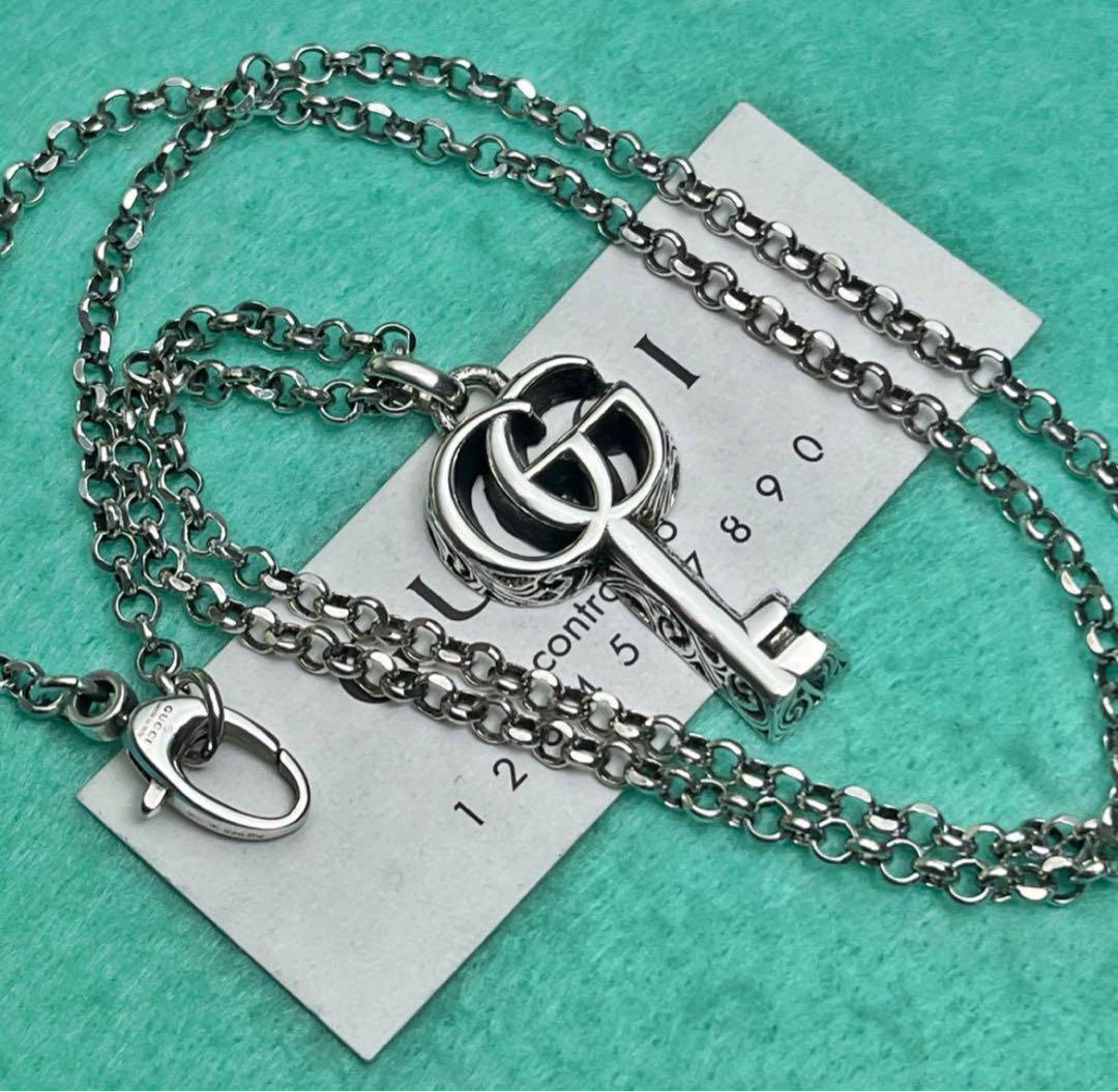 美品 GUCCI アラベスクキーモチーフネックレス - メルカリ