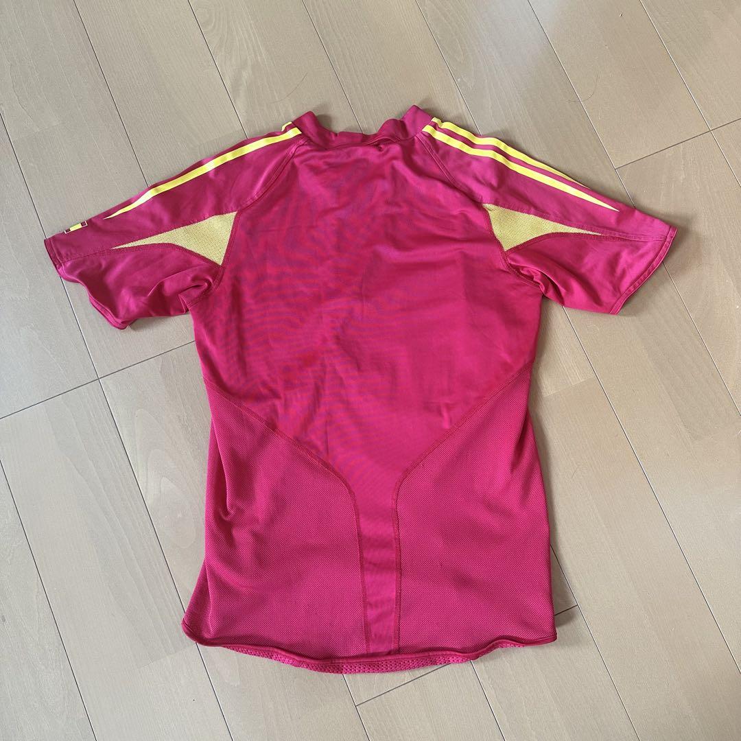 【希少品】00s 万国タグ adidas スペイン代表 赤 シャツ