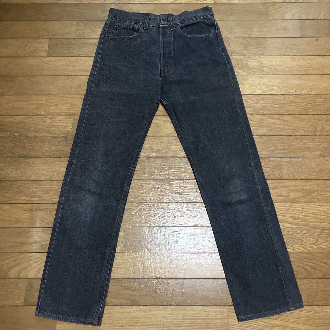 80s LEVIS リーバイス　501   ブラックデニム  先染め 米国製