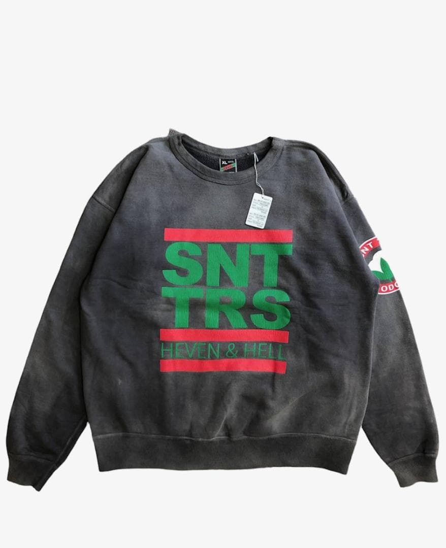 新品 SAINT MICHAEL 21AW コラボ ダメージ スウェット XL | www