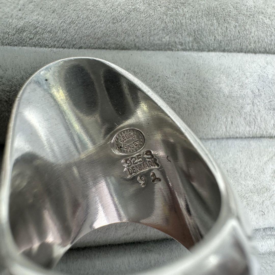【SV925】georg jensen シルバーリング 91 11.5号 画像8