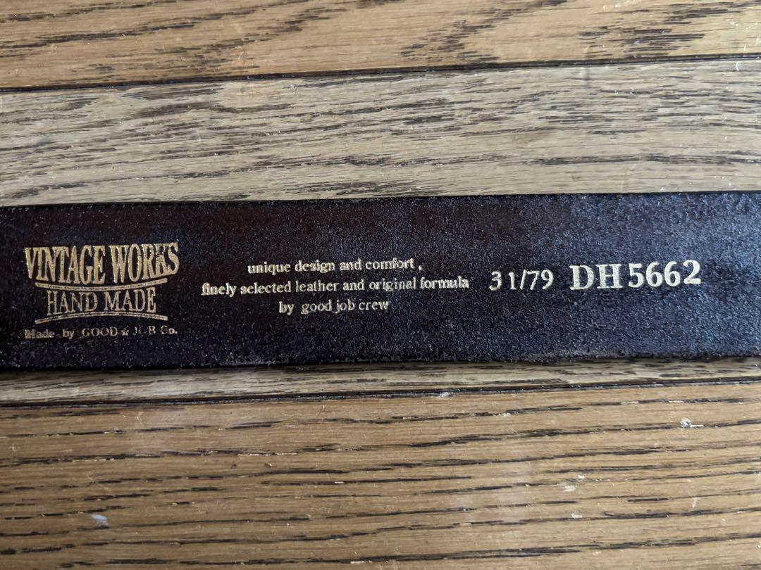 VINTAGE WORKS Basic Label レザーベルト