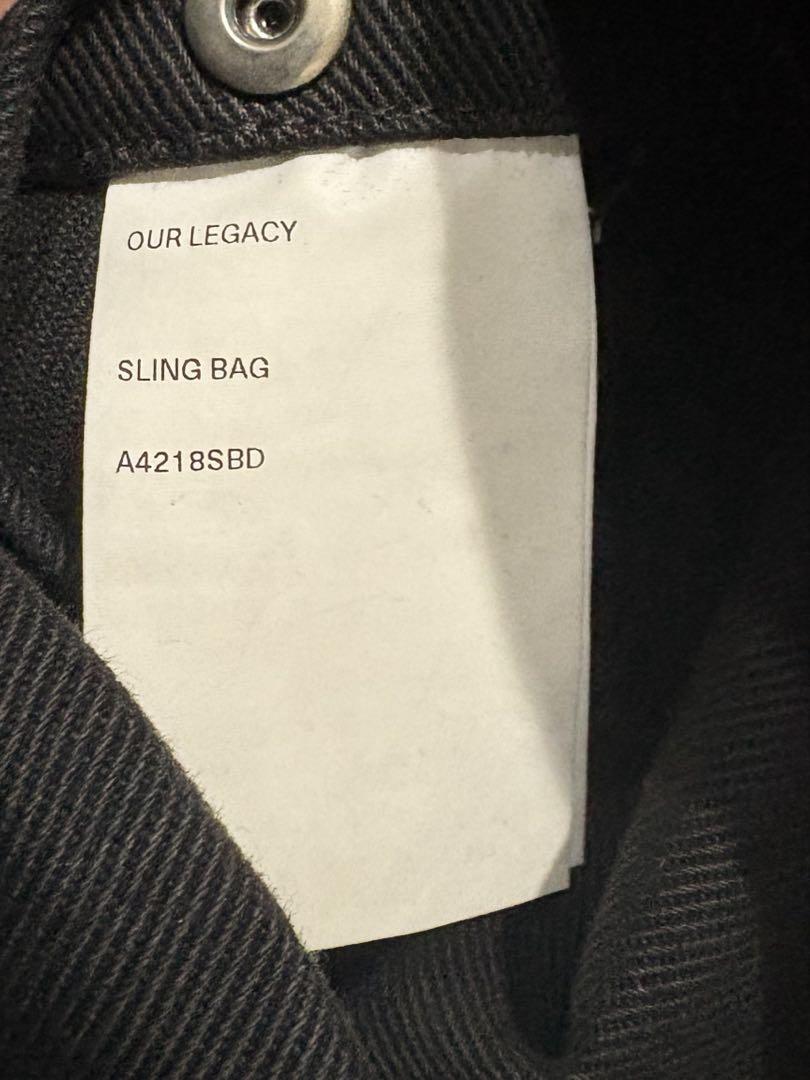 バッグ Our Legacy Sling Bag BLACK