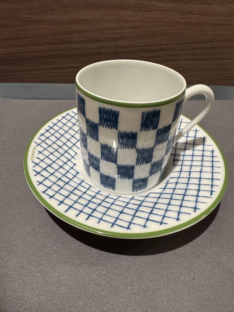 エルメスHERMES カップ＆ソーサー　ウォークインザガーデン 青 未使用