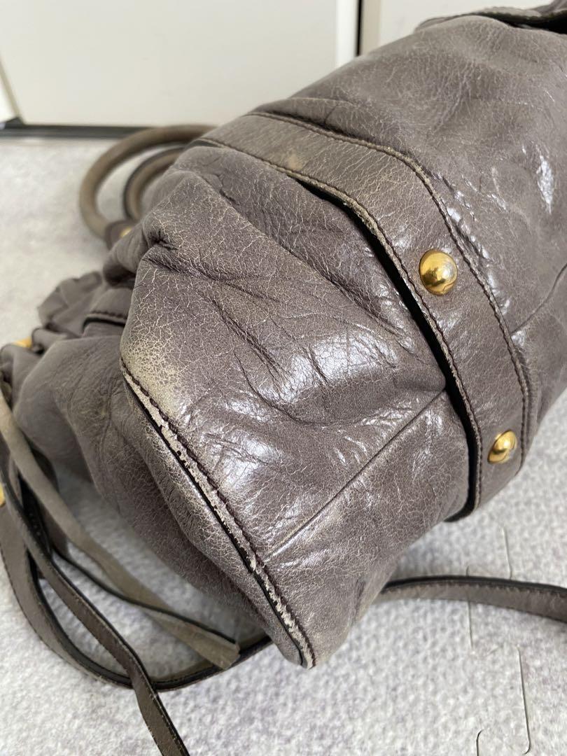 miumiu ヴィッテロラックス 2WAY バッグ　RT0383 ゴールド金具