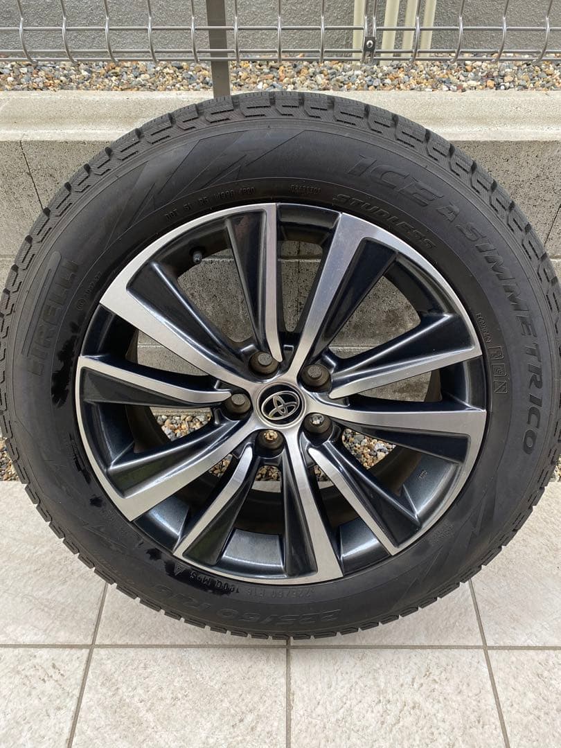 トヨタ 80系ハリアー 純正 G 18インチ タイヤホイール4本 スタッドレス