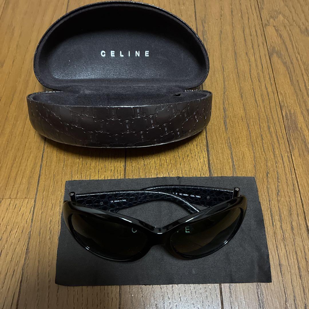 CELINE ブラック サングラス ケース付き CELINE ブラックサングラス ケース付き - メルカリ
