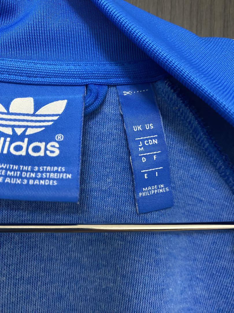 adidas 青 ジップアップジャージ Mサイズ
