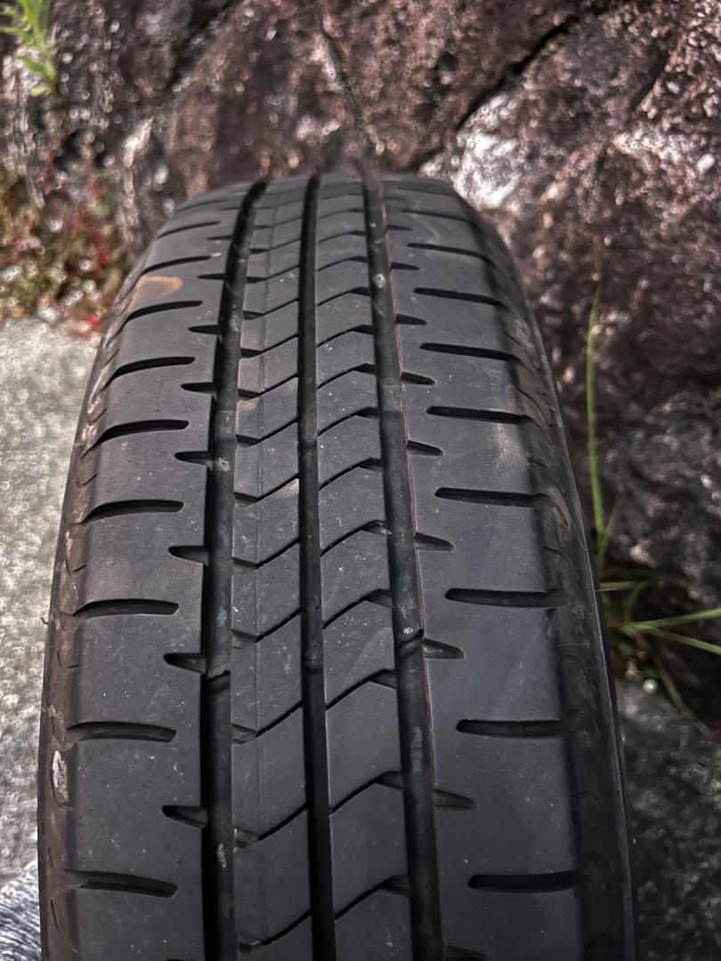 タイヤセット155/65 R14エブリィバン（DA17V）黒鉄チンホイール