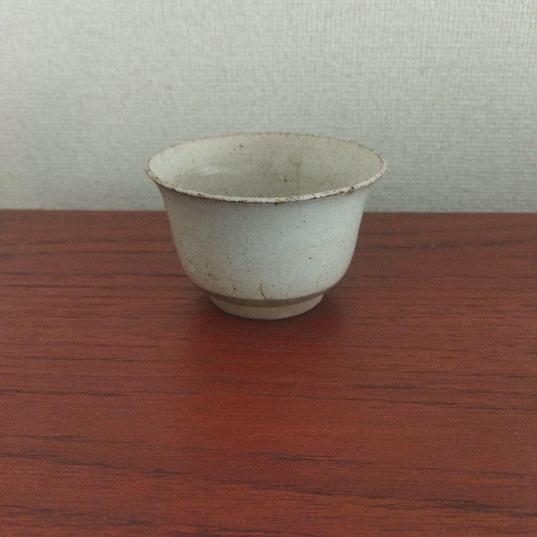 白釉小服茶碗　（志野、瀬戸、高取、古唐津、李朝）