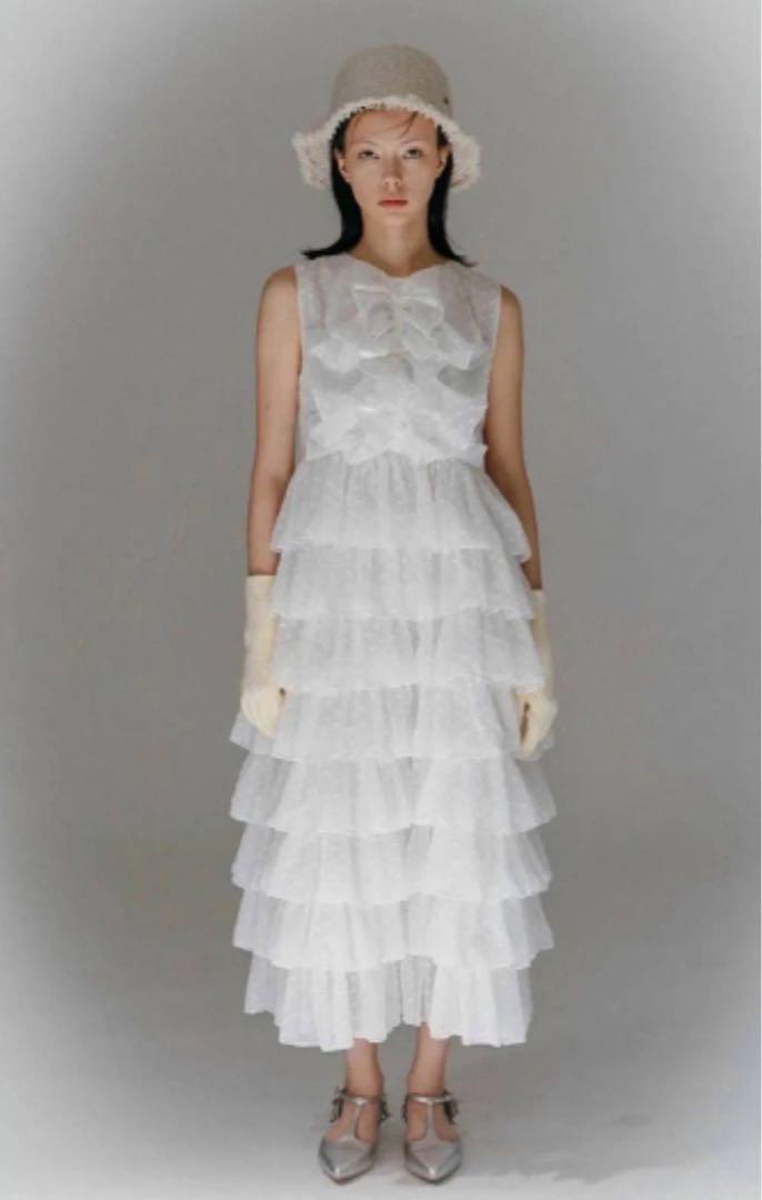 ワンピース bibiy SARA RUFFLED MIDI DRESS 最終下げ ラスト1点 Bibiy SARA RUFFLED MIDI DRESS｜Yahoo