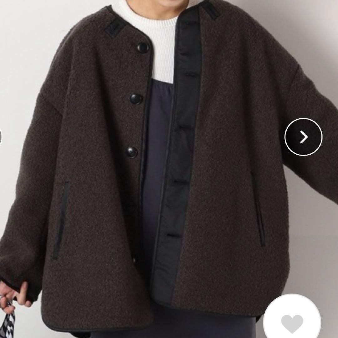 フレームワーク キルティング ボア 2wayジャケットL FRAMeWORK