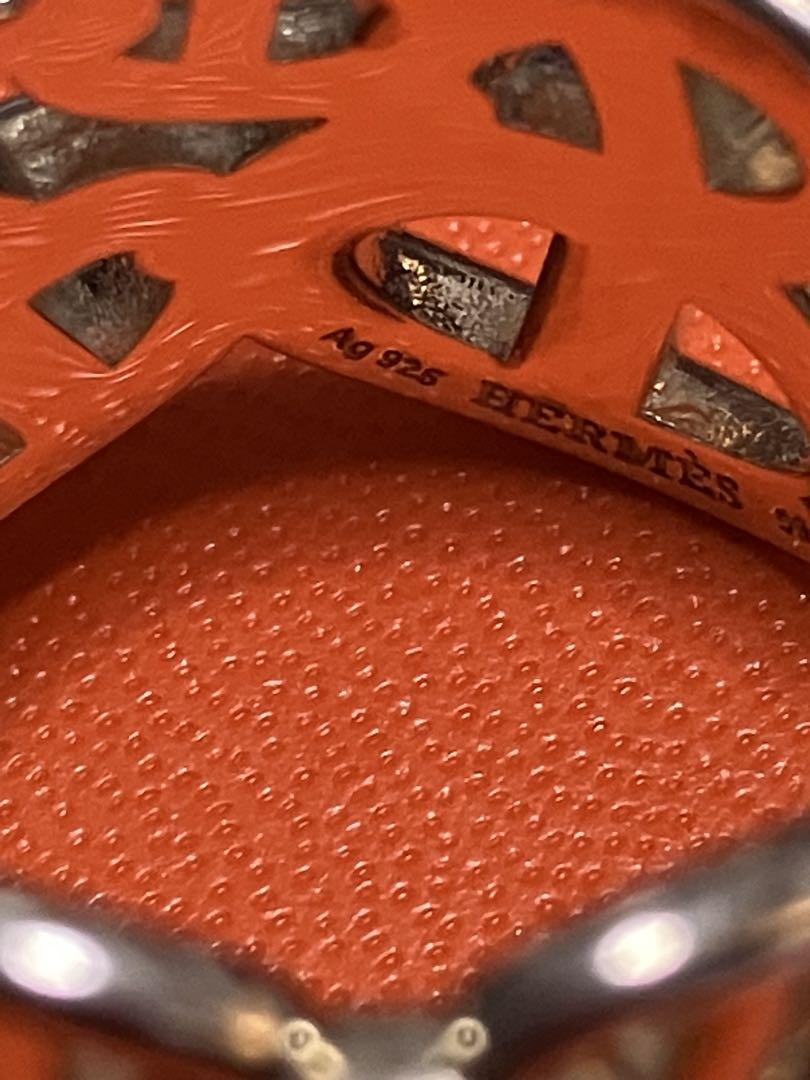 HERMES シルバー バングル アンシェネ　GM 19新品未使用