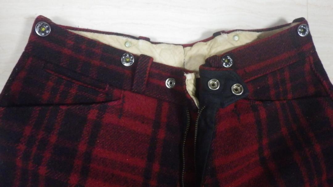 40's Soo Woolen Mills ウールハンティングトラウザーズ 赤