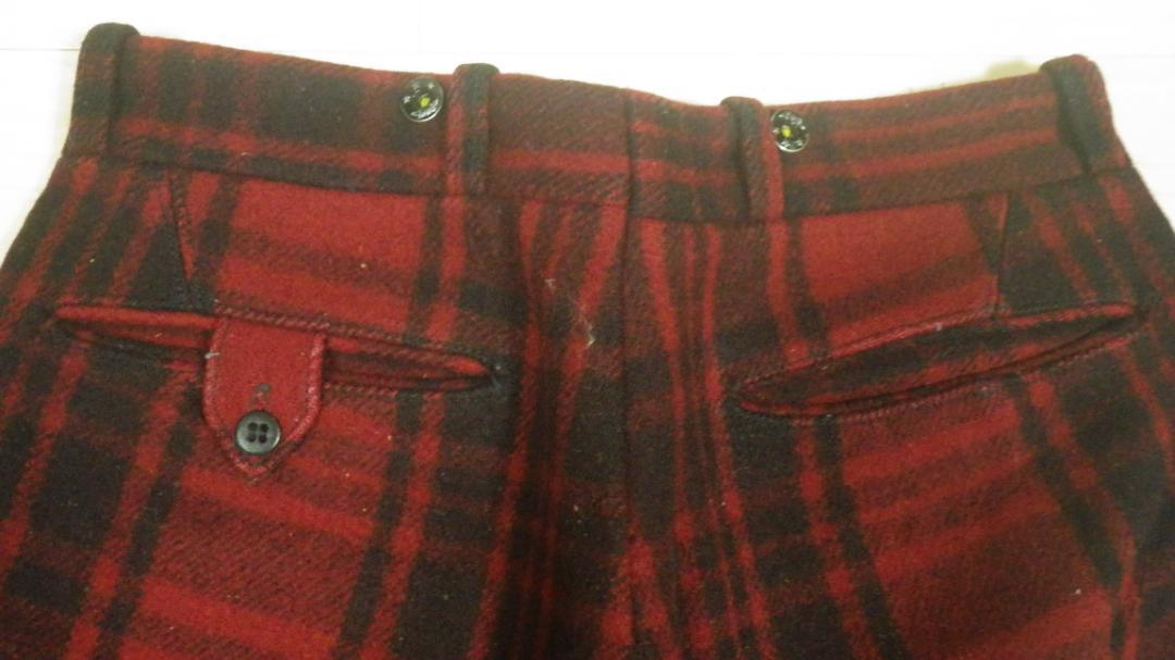 40's Soo Woolen Mills ウールハンティングトラウザーズ 赤