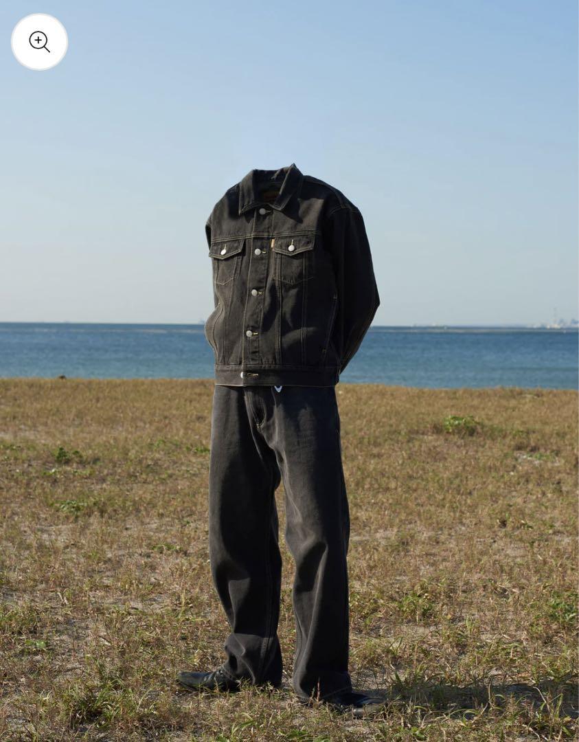ジャケット・アウター BELVET Washed Black Denim Jacket