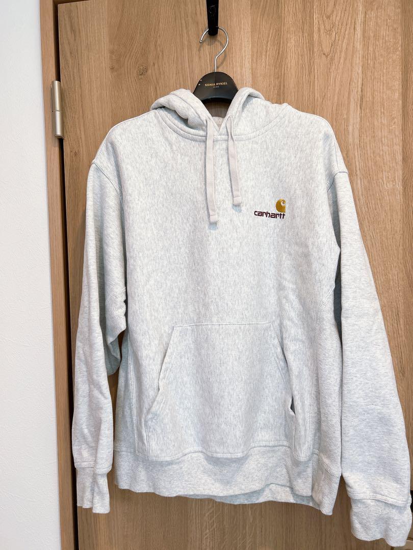 【新品未使用】Carhartt グレー フード付きパーカー S Carhartt カーハート パーカー K122 メンズ 大きいサイズ
