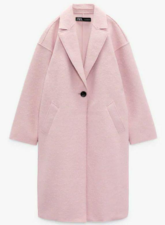 ロングコー ZARA テクスチャー入り生地コート FsNhA-m98557211749 らくらくメ