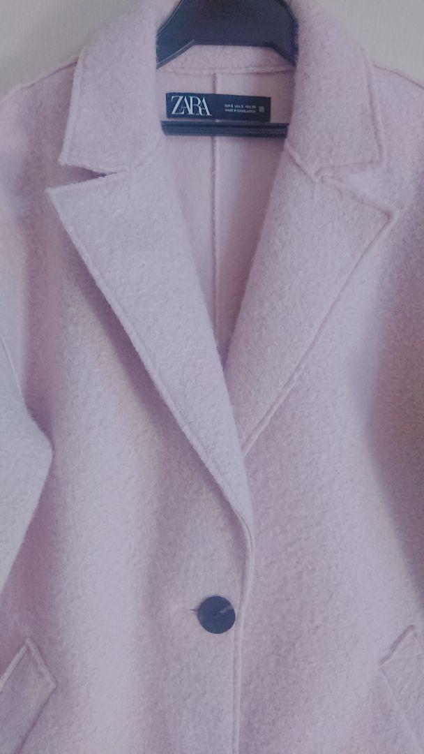 ロングコー ZARA テクスチャー入り生地コート FsNhA-m98557211749 らくらくメ