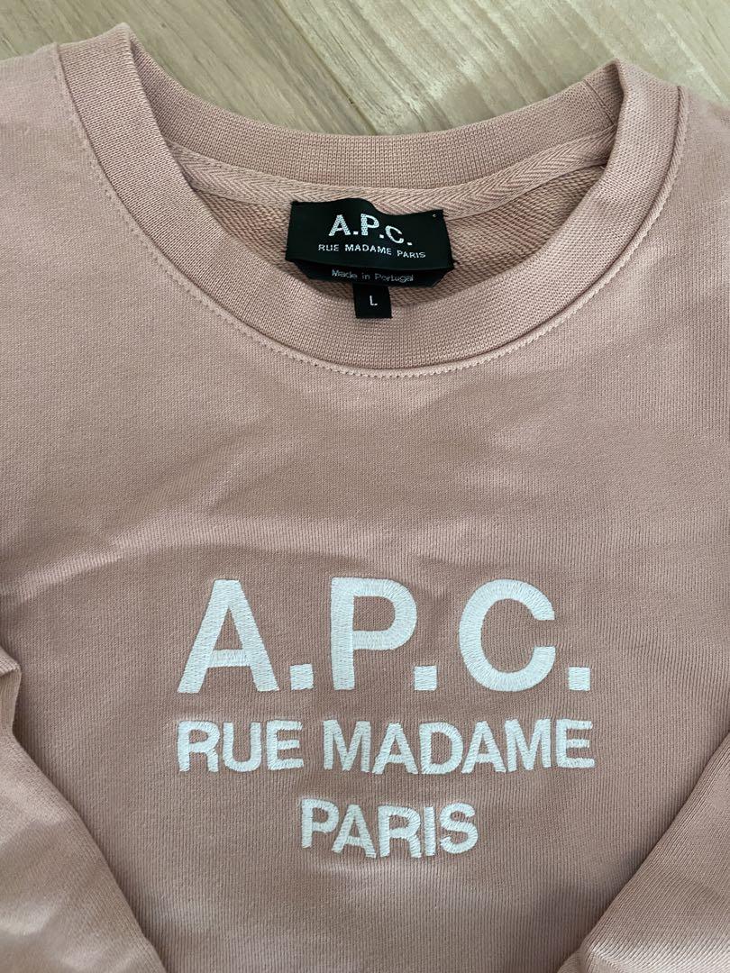 美品】APC ピンクトレーナー 定価26400 美品】APC ピンクトレーナー 定価26400