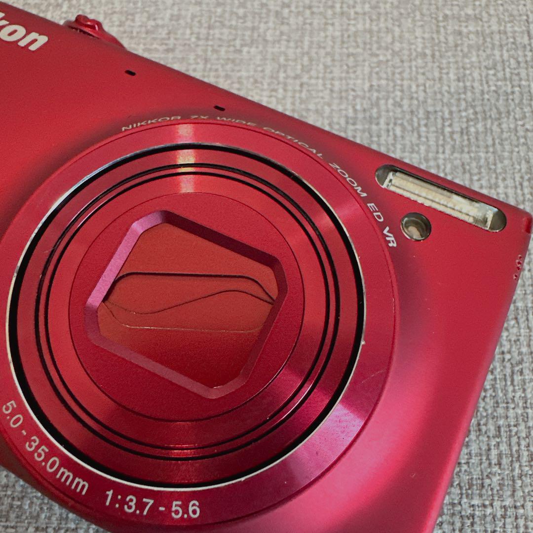 Nikon COOLPIX S6100コンパクトデジタルカメラ レッド
