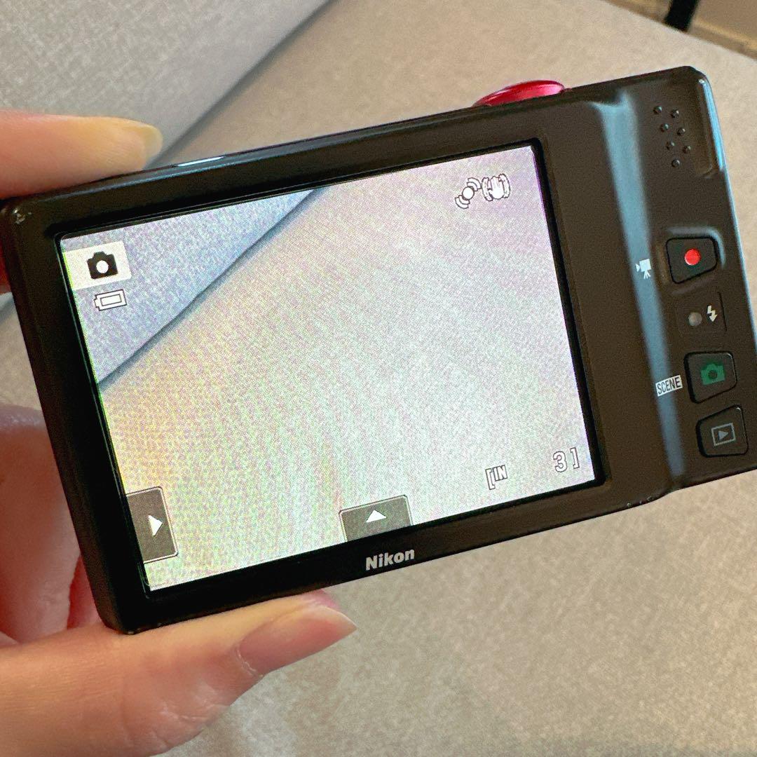 Nikon COOLPIX S6100コンパクトデジタルカメラ レッド