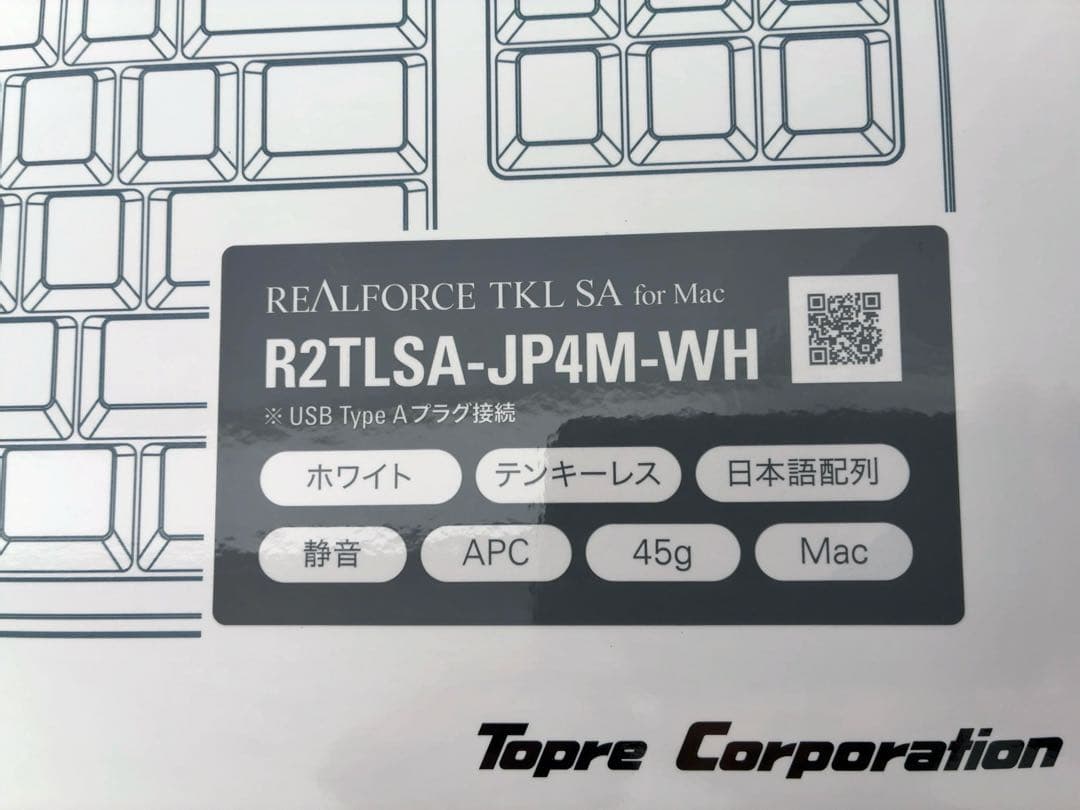 REALFORCE TKL SA for Mac R2TLSA-JP4M-WH REALFORCE TKL SA for Mac R2TLSA-JP4M-WH