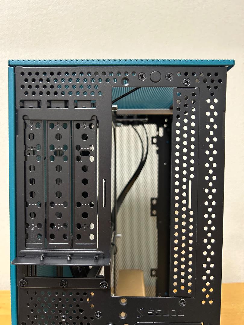 SSUPD コンパクトPCケース MESHROOM S Peacock Blue