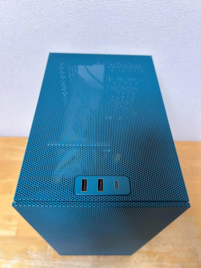 SSUPD コンパクトPCケース MESHROOM S Peacock Blue