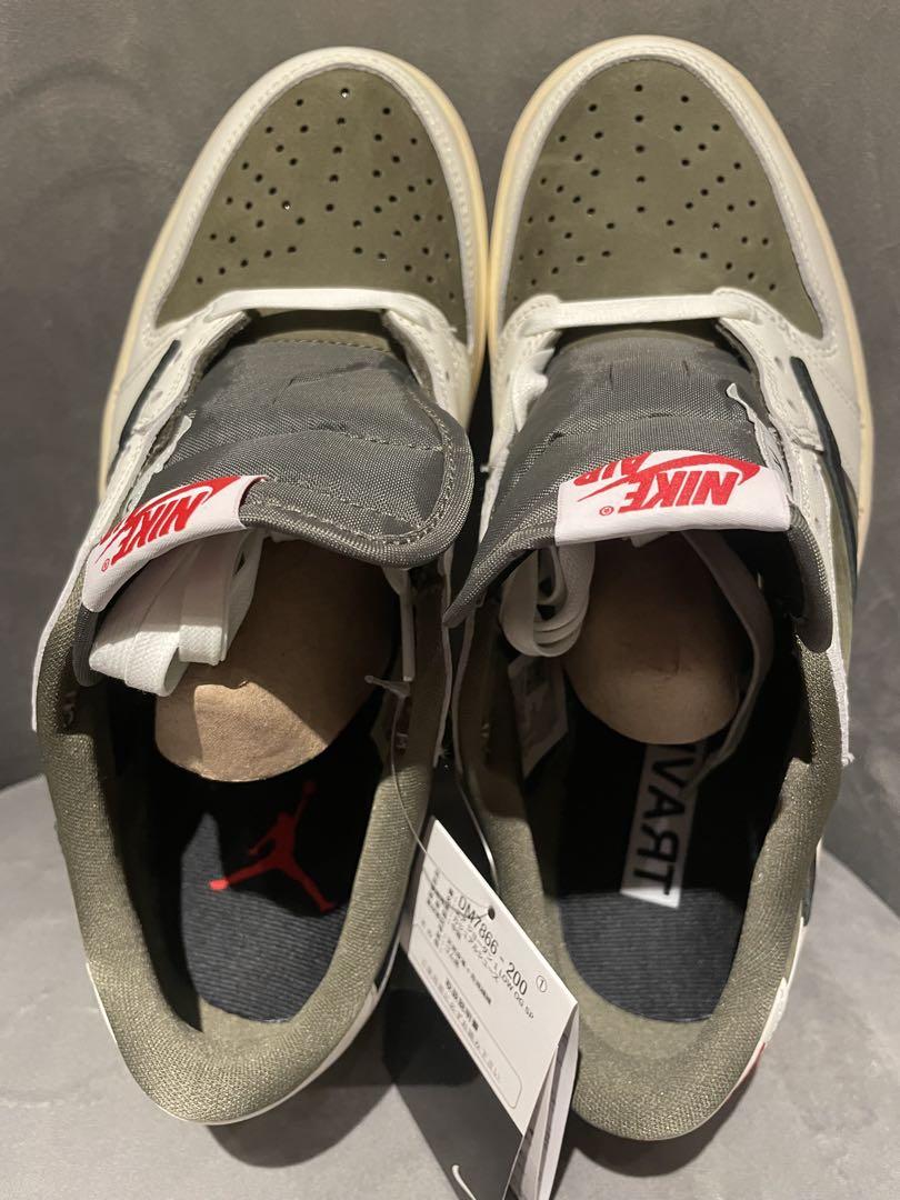 トラビィススコットエア ジョーダン 1 LOW OG Reverse Olive