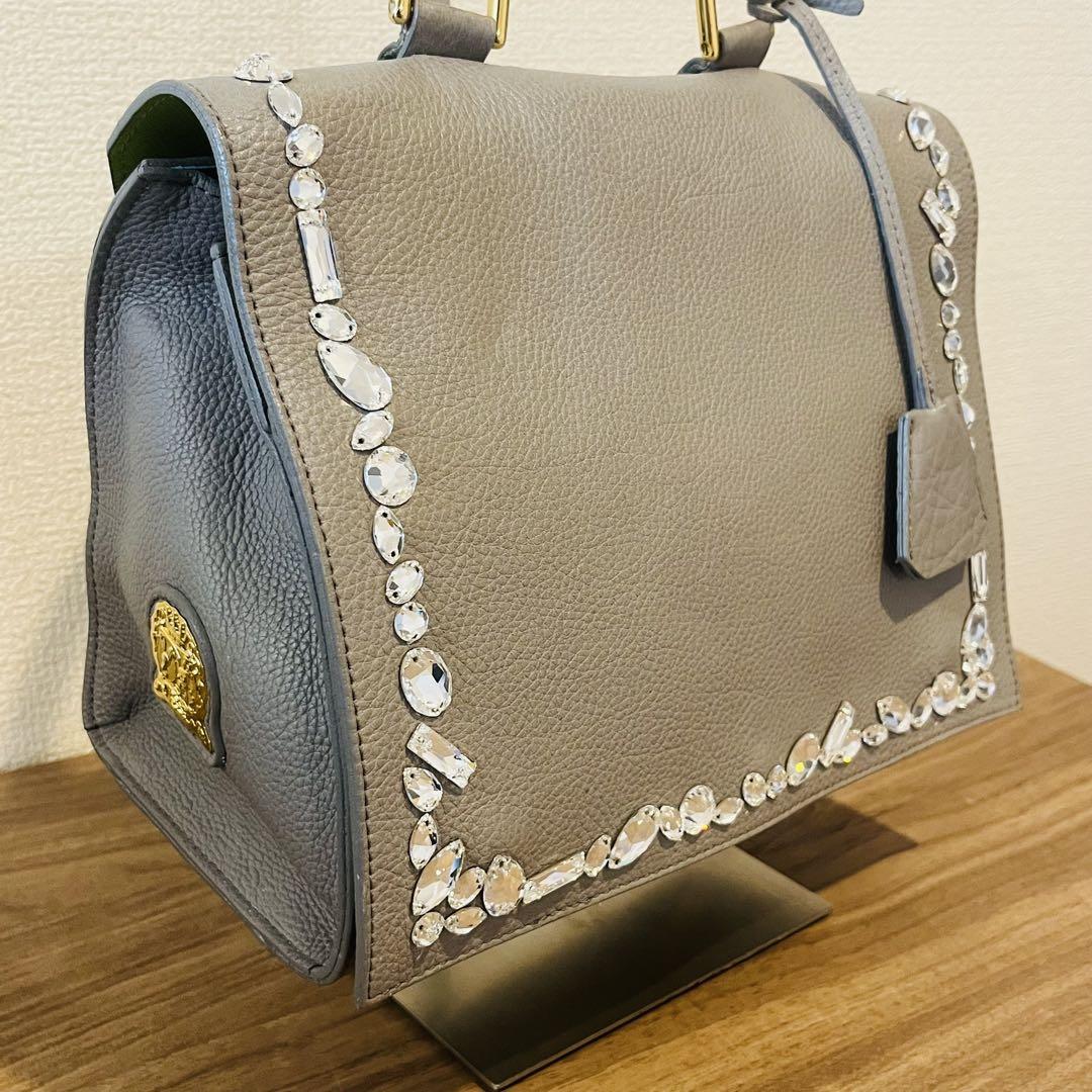 【美品】A.D.M.J クリスタル ハンドバッグ　ショルダーバッグ　2way