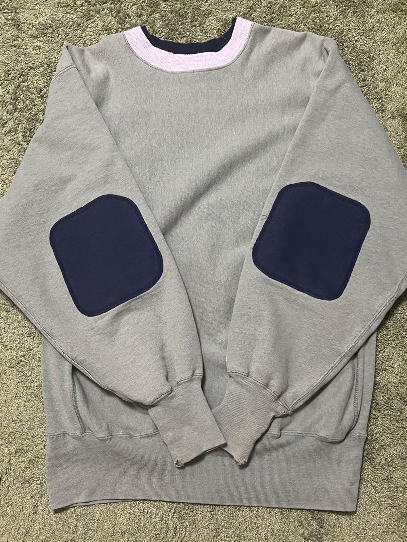 90s Reverse Weave エルボーパッチ 目なし 珍ピオン
