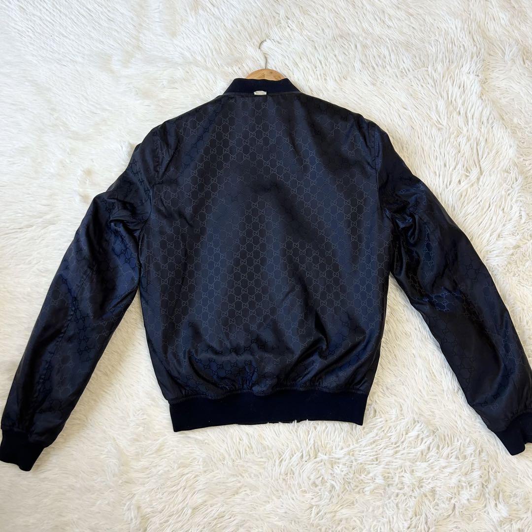 極美品 GUCCI GG柄 リバーシブル ジャケット M ブルゾン ナイロン