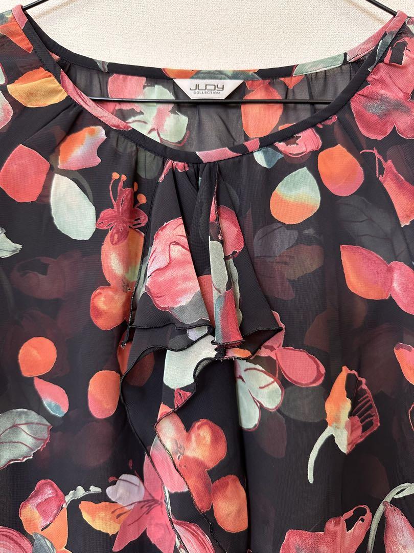 花柄シフォンセットアップ