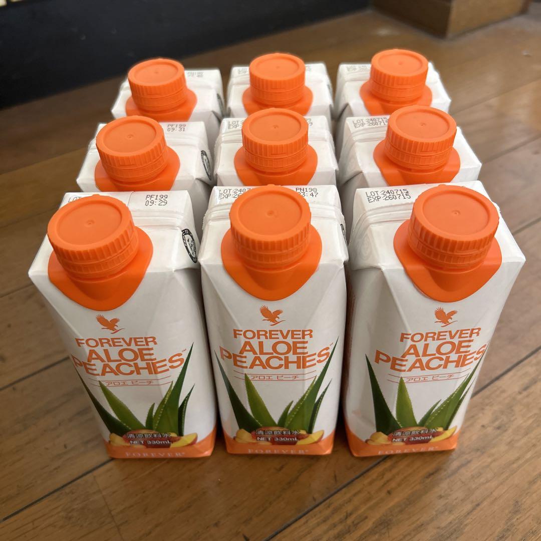Forever Aloe Peaches 9本セット