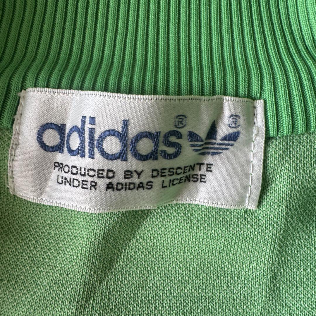 80's adidas アディダス トラックジャケット デサント 古着 グリーン