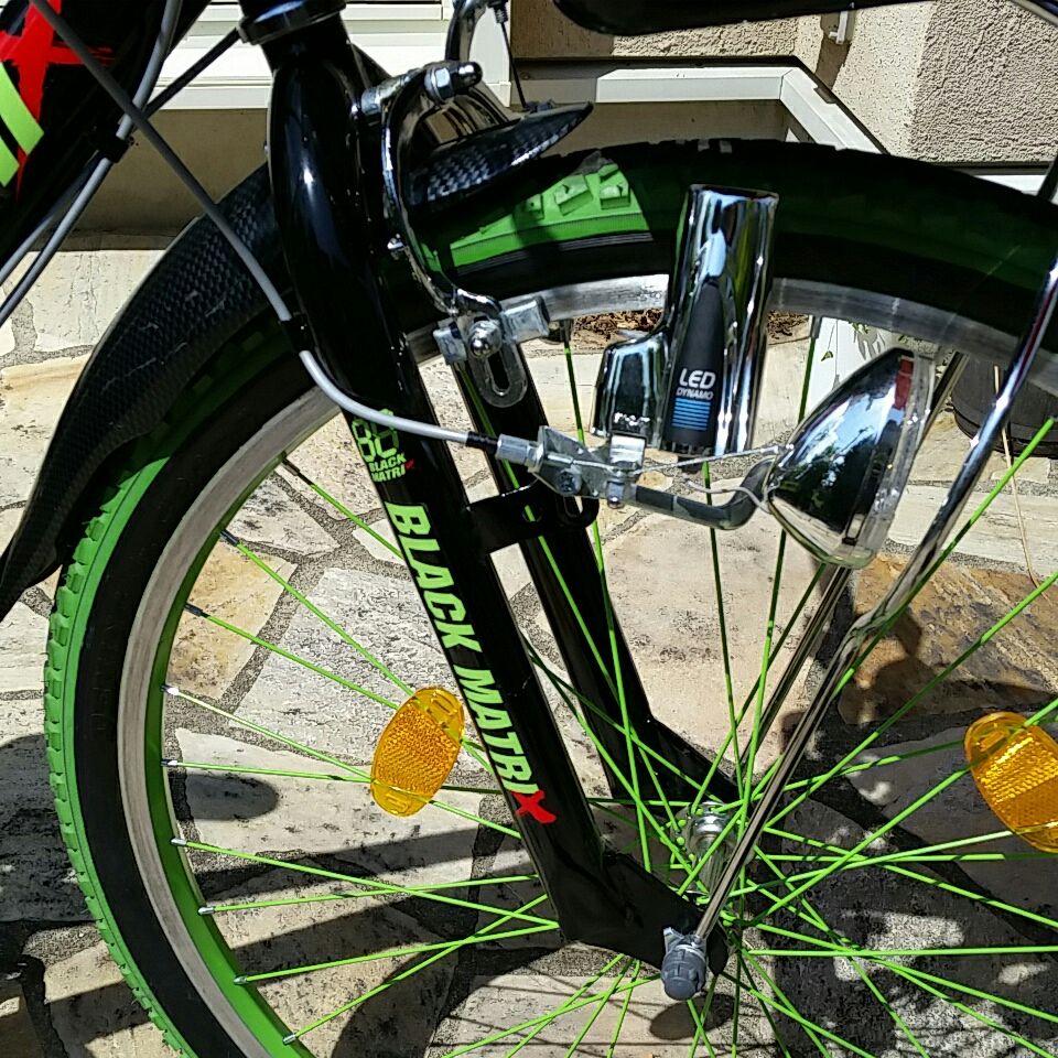 ジュニア自転車26インチ　本体　グリーン　緑　小学生　子供用