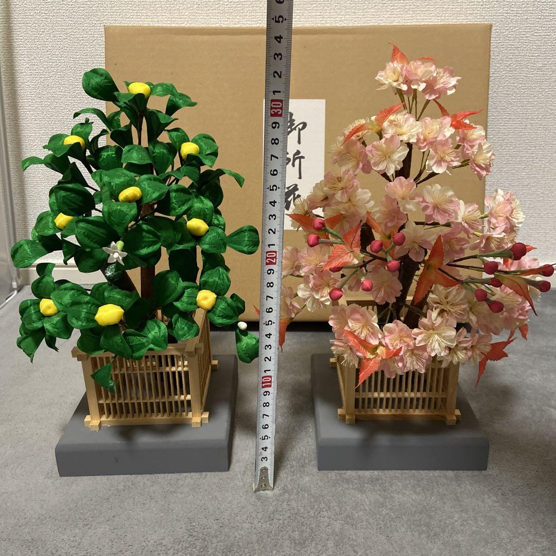雛人形 桜橘 桜と橘 雛道具 ひな祭り - 冷たい