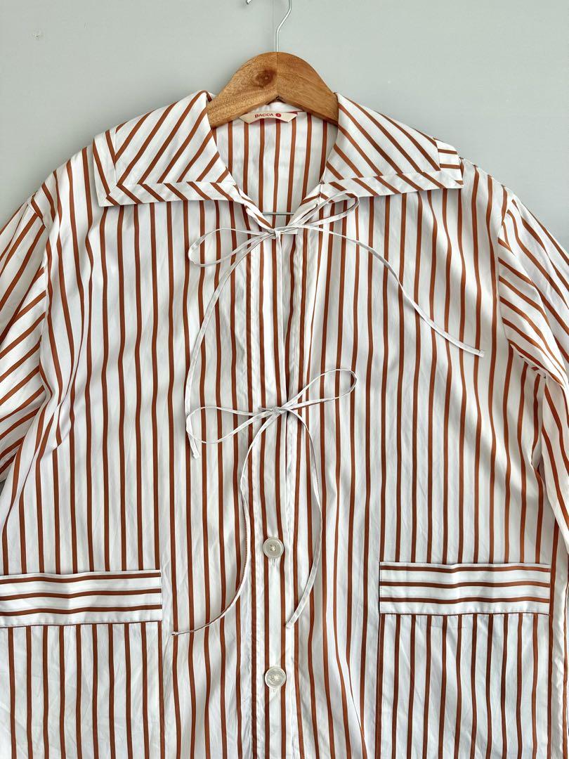 BACCA(バッカ) / 23SS/イタリアンストライプシャツカーディガン