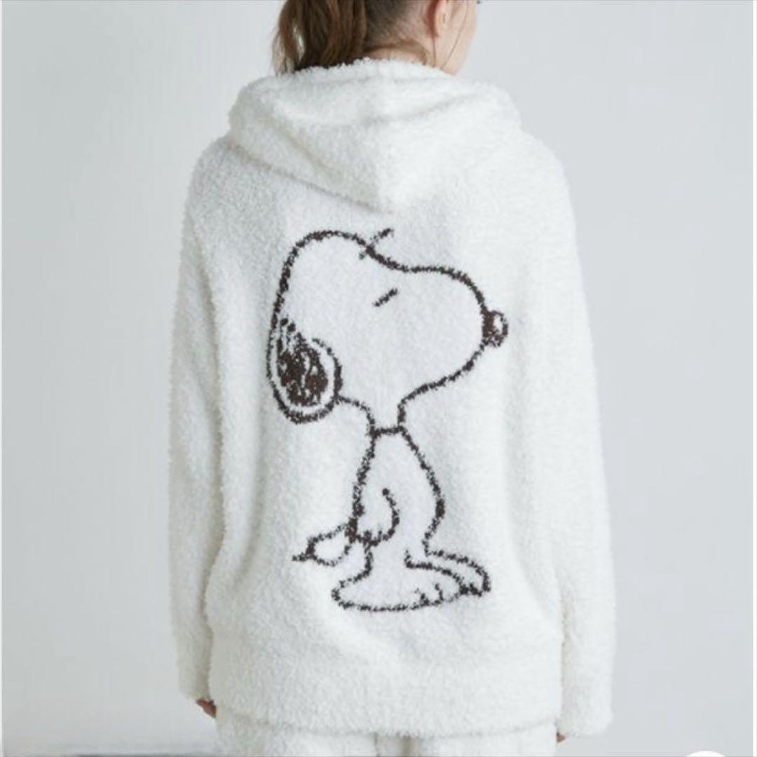 ジェラピケ　PEANUTS スヌーピー ジェラートジャガードパーカー