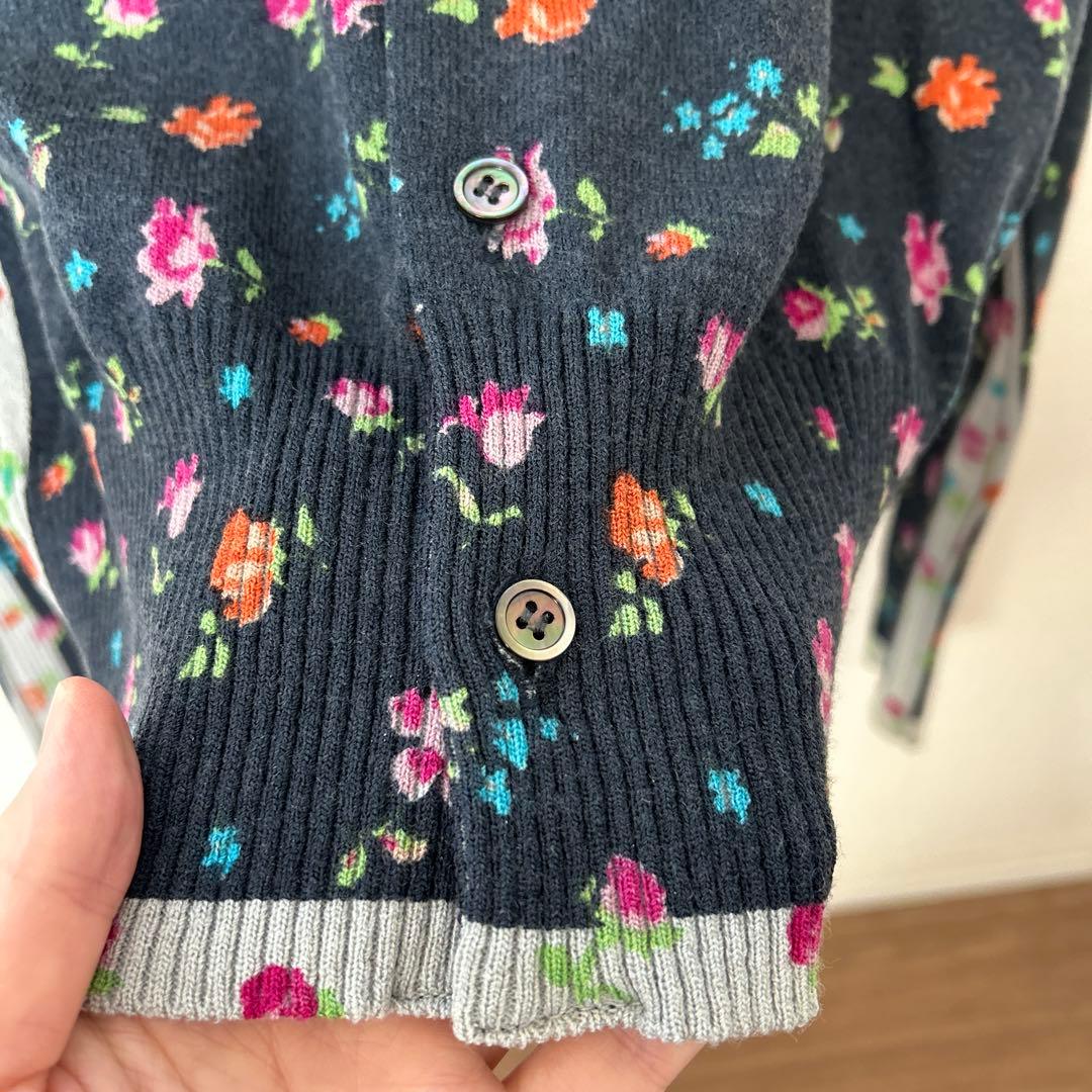 tricot COMME des GARCONS 花柄カーディガン 長袖 - メルカリ