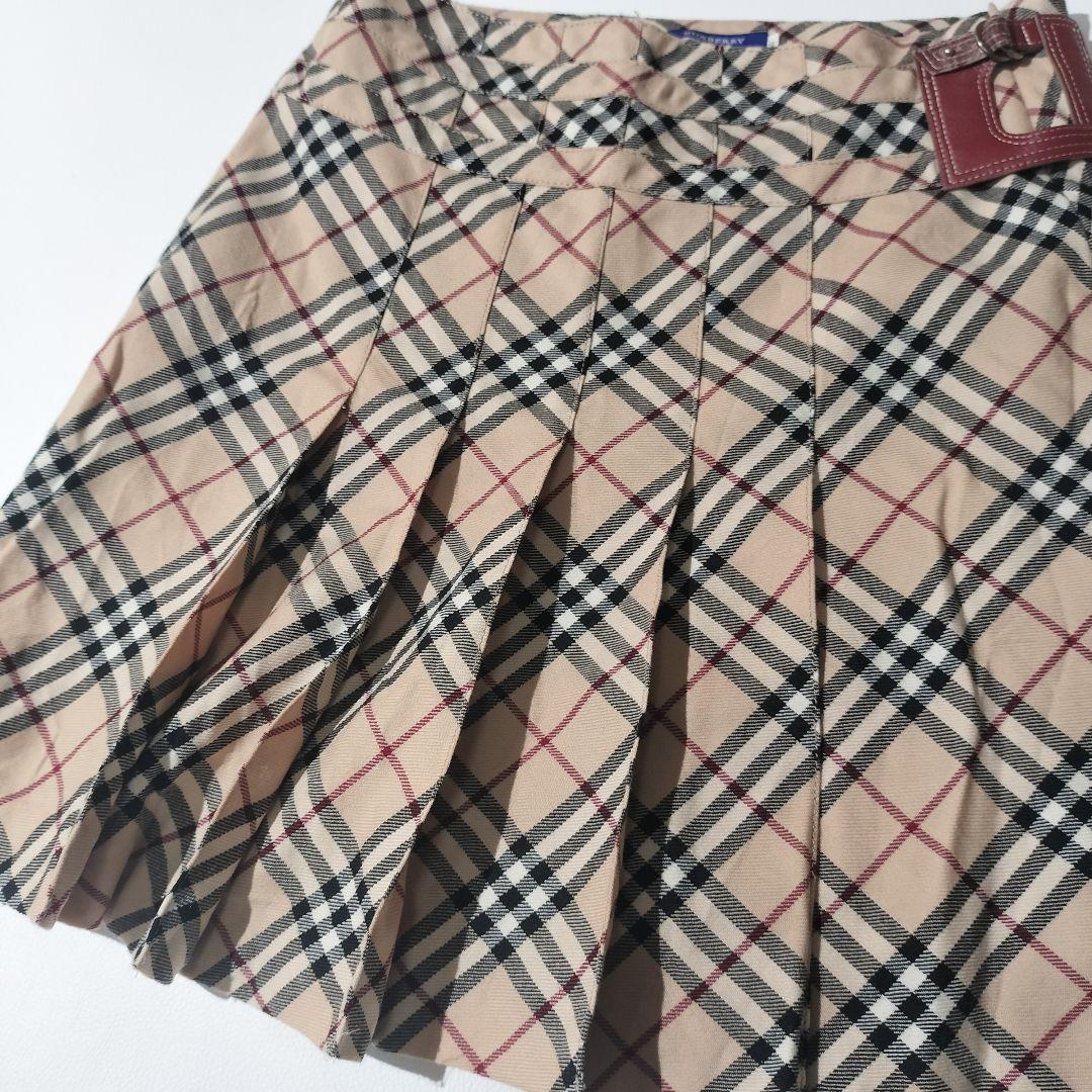 BURBERRY バーバリーブルーレーベル ノバチェックミニスカート　38
