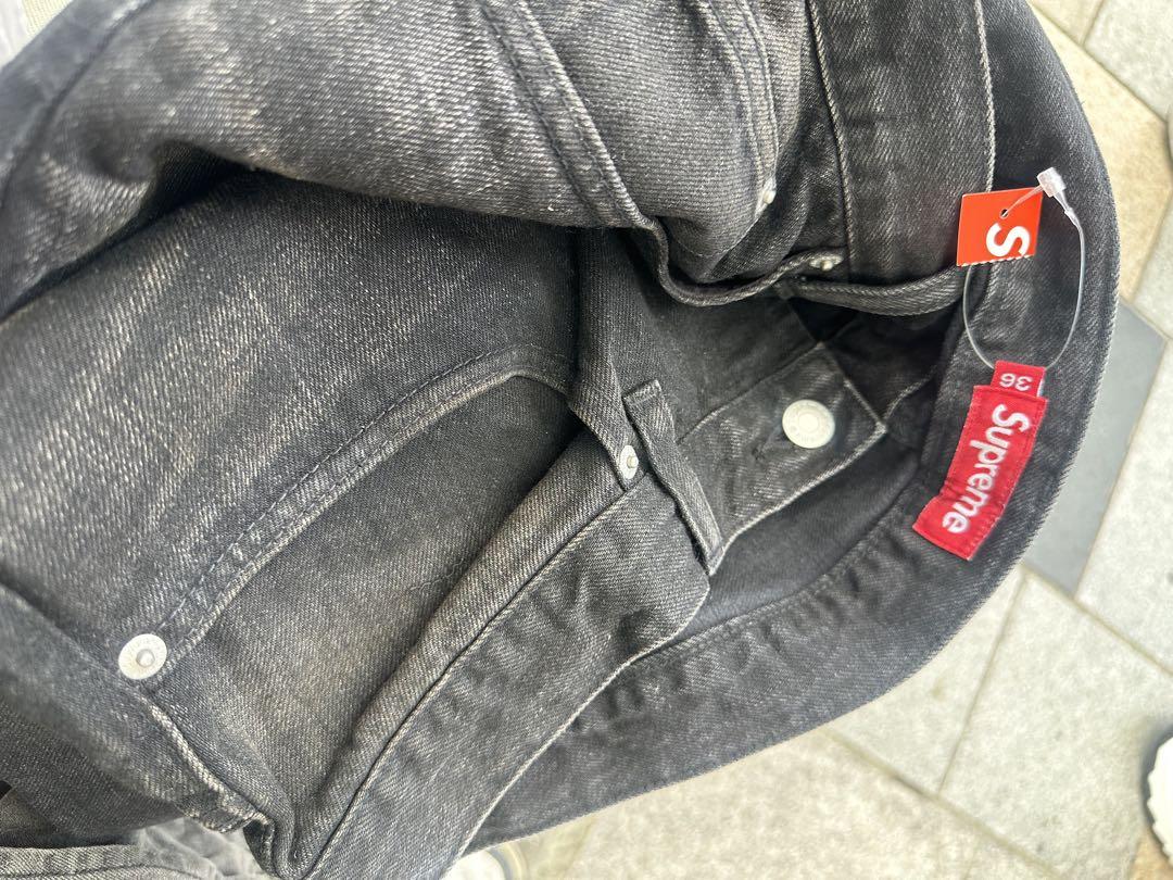Distressed Loose Fit Selvedge Jean 黒　36